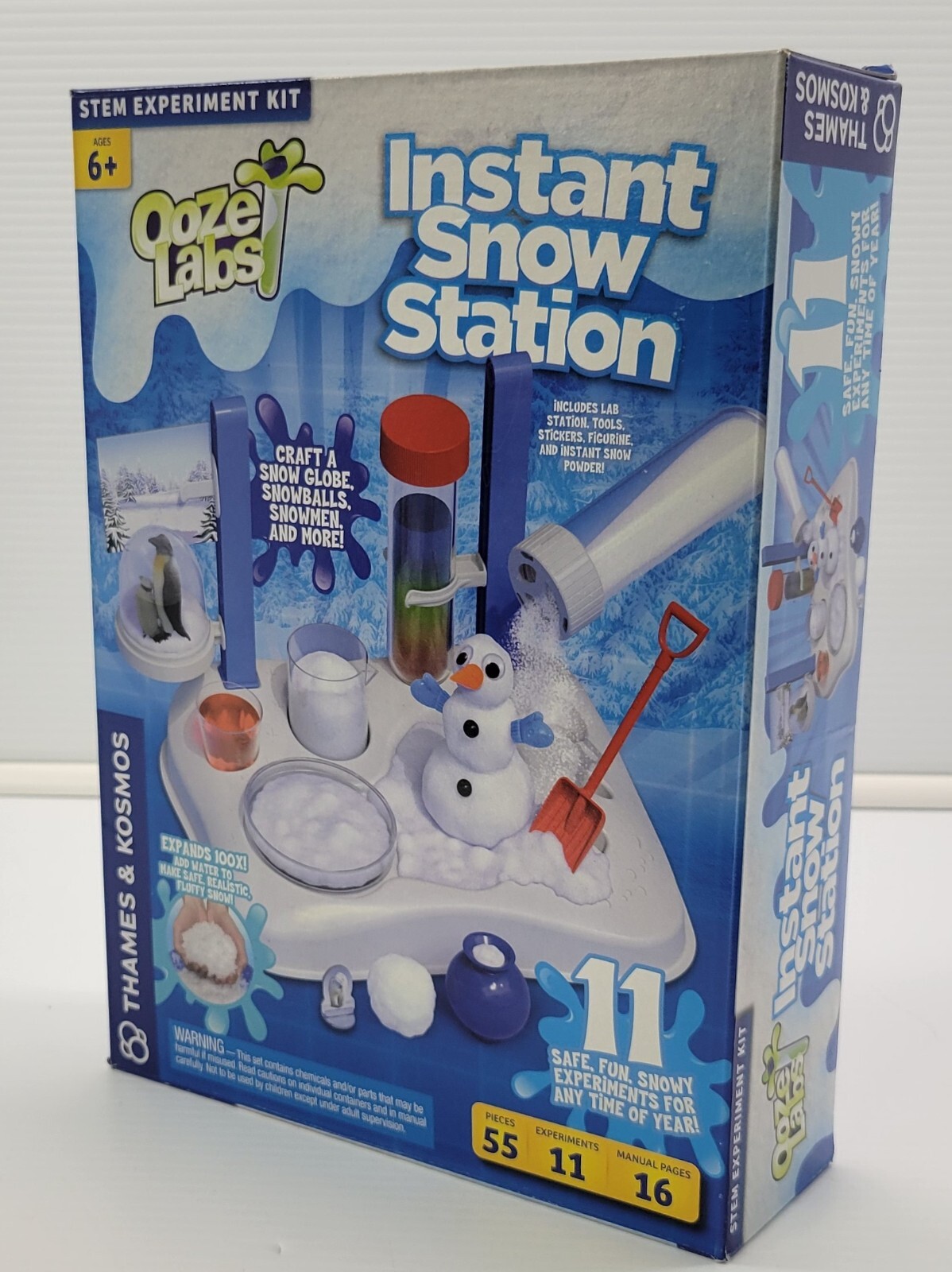 *N) Thames & Kosmos Ooze Labs Instant Snow Station STEM Experiment Kit and Lab
