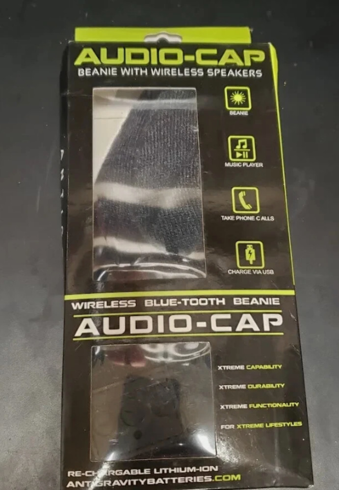 AUDIO CAP Beanie W/ Wireless Speakers Universal Powersports Accessory 213024