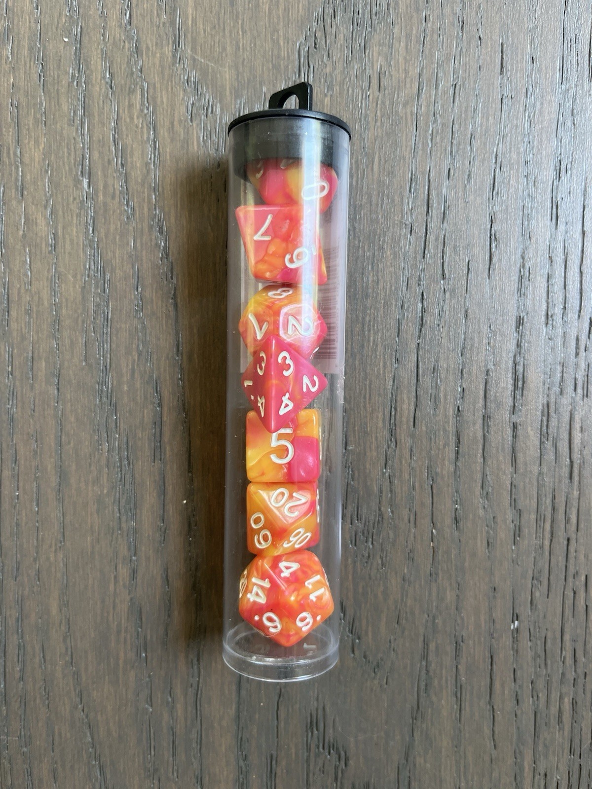 Geeknet Inc. Dungeons And Dragons Die Set. Orange And Pink! Gorgeous Dice.