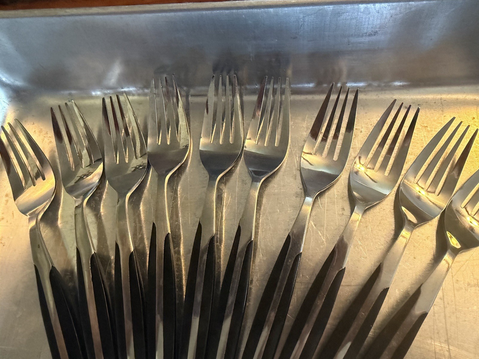 10 ELDAN - ELD2 - BLACK and Stainless Dinner Forks