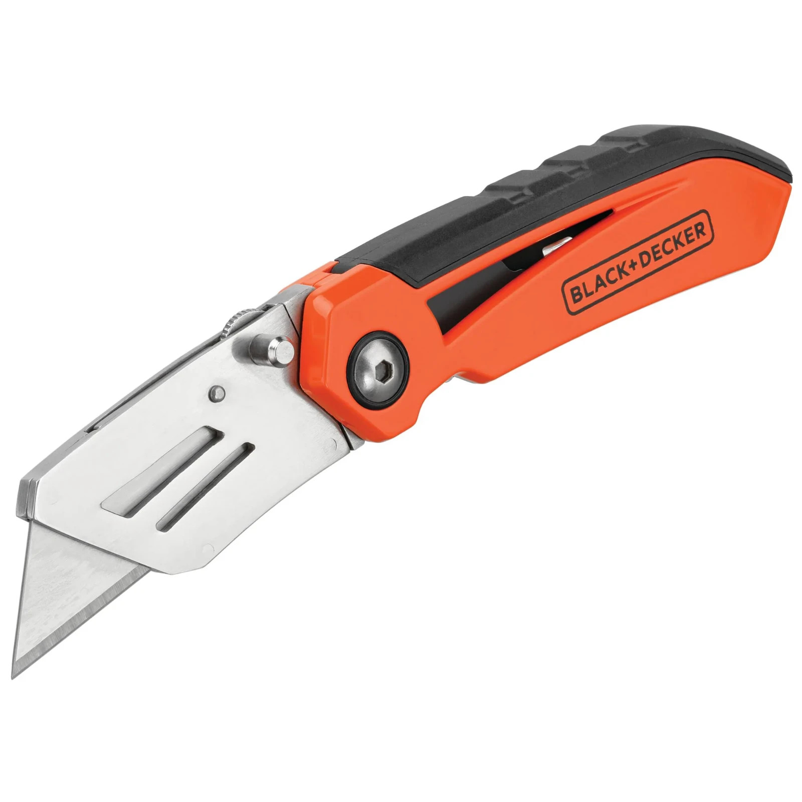 Folding Box Cutter (2-pack) Utility Pocket Knife with Blade Storage BDHT10002RP