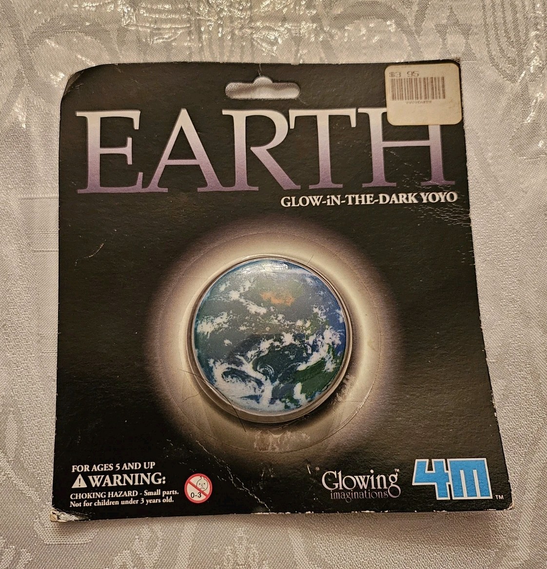 NEW / SEALED 1997 EARTH Glow In The Dark Yo-Yo Sealed Package 4M Industrial