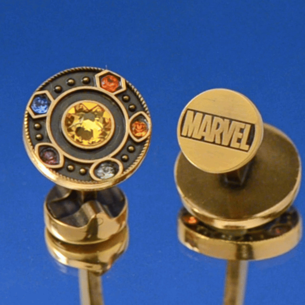 Marvel Avengers Infinity Stones Antique Gold Cufflinks
