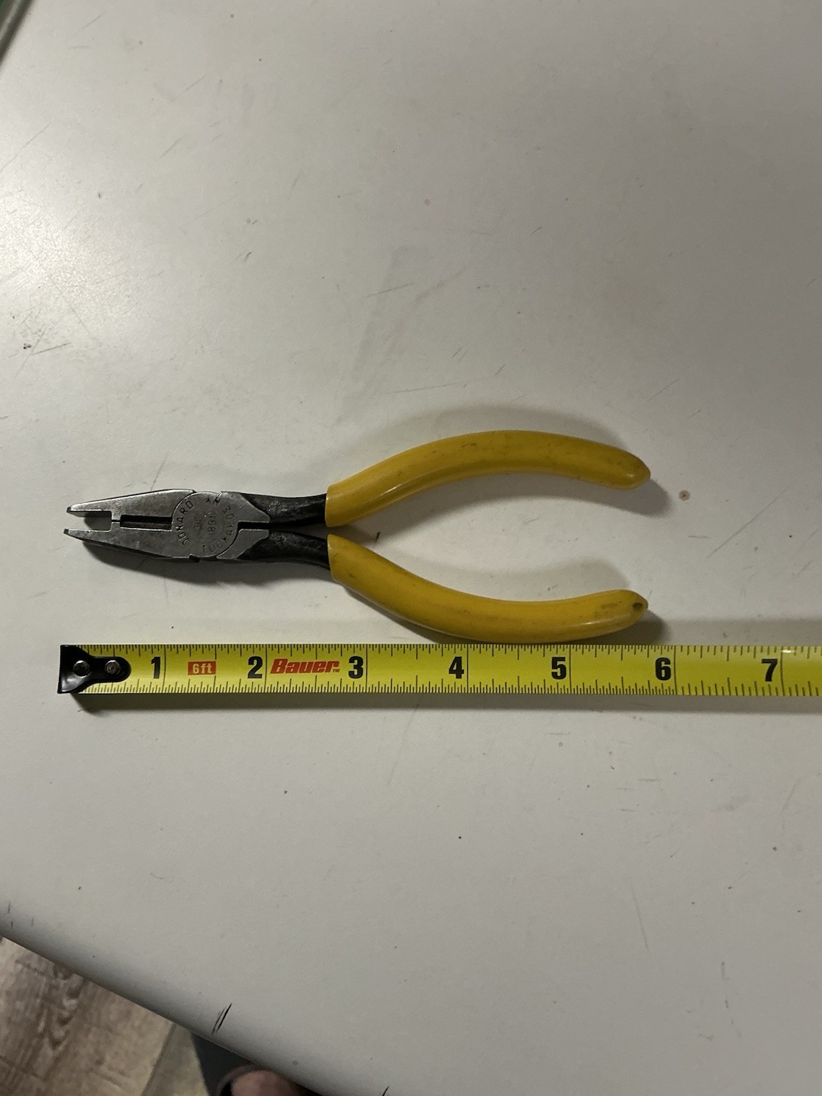 Jonard Tools JIC-891 Connector Crimping Plier with Side Cutter, Yellow