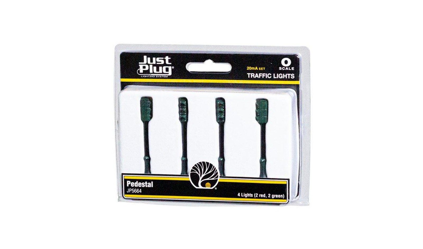 Woodland Scenics JP5664 O Scale Pedestal Traffic Lights 4pcs