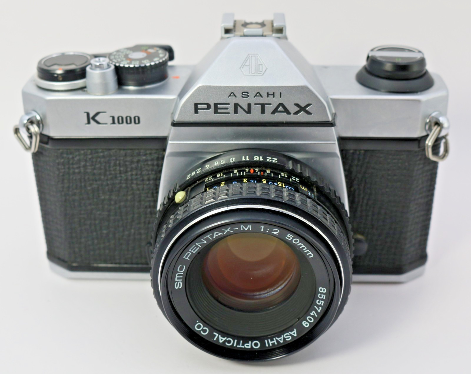 Pentax K1000 35mm Film Camera w/ SMC 50mm f/2 Lens – Tested & Working – Vintage