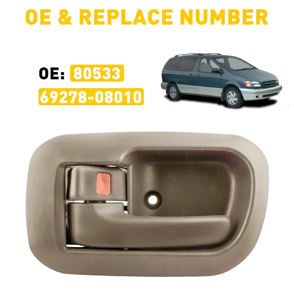 Door Handle Beige Interior Inside Front Left LH Driver Side for 98-03 Sienna