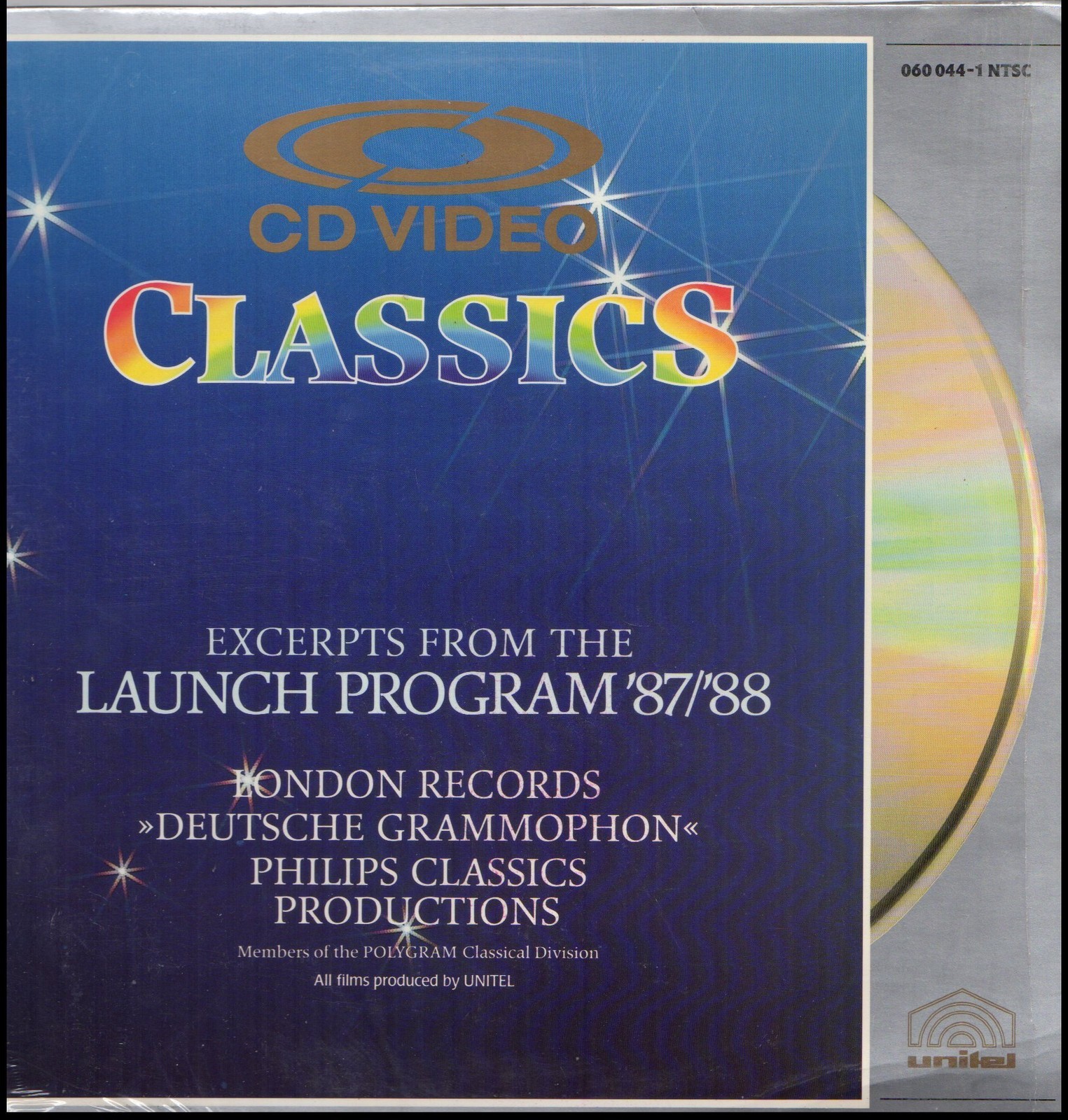 CLASSICS EXCERPTS FROM LAUNCH PROGRAM '87/88 USED LASERDISC