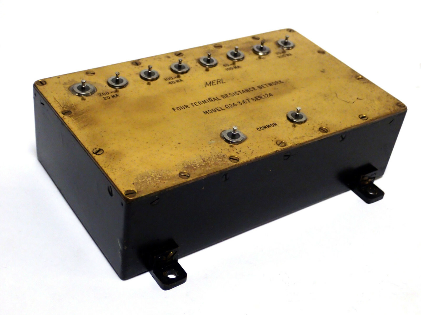 MERL 4 TERMINAL RESISTANCE NETWORK PRECISION STANDARD 20 40 100 & 200Ω TESTED