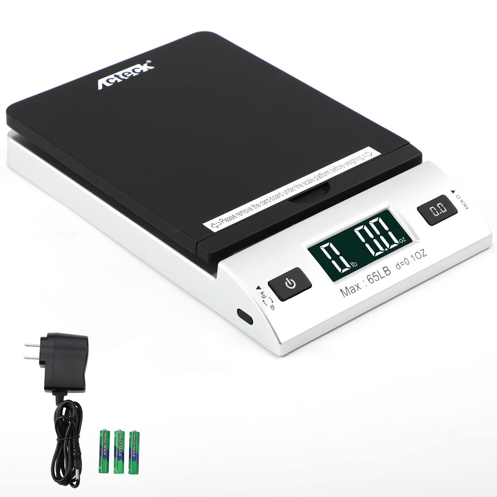 Acteck A-CK65BS 65LBx0.1OZ Digital Shipping Postal Scale with Batteries and A...