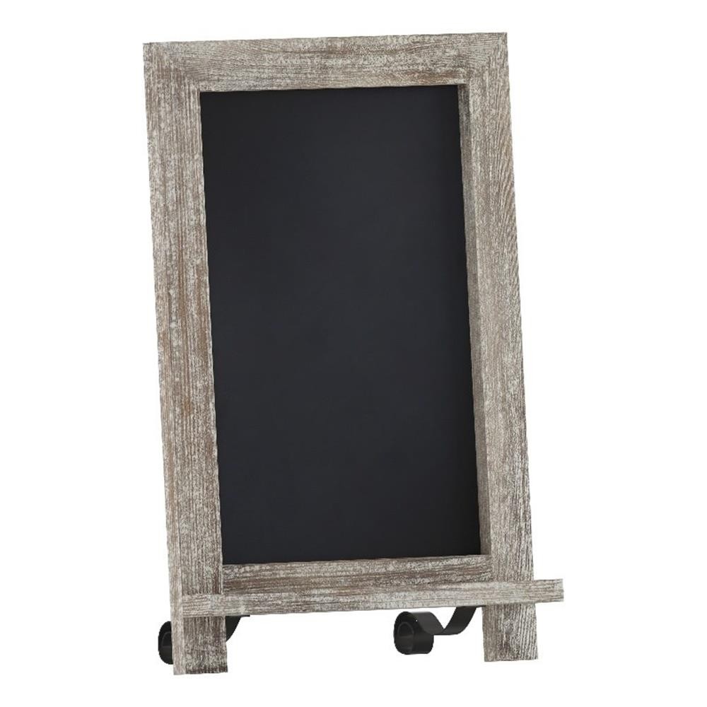 9.5" x 14" Freestanding Tabletop or Wall Mount Magnetic Chalkboard-Weathered