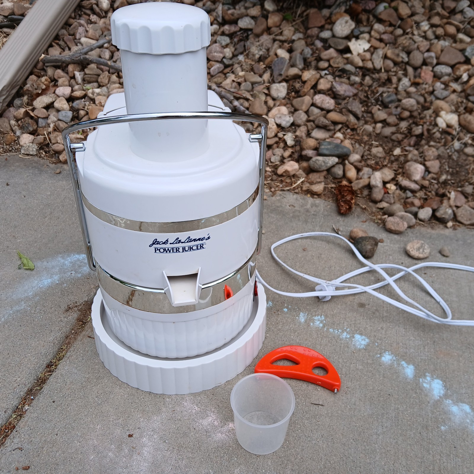 Jack Lalanne's Power Juicer White Complete JLS-88