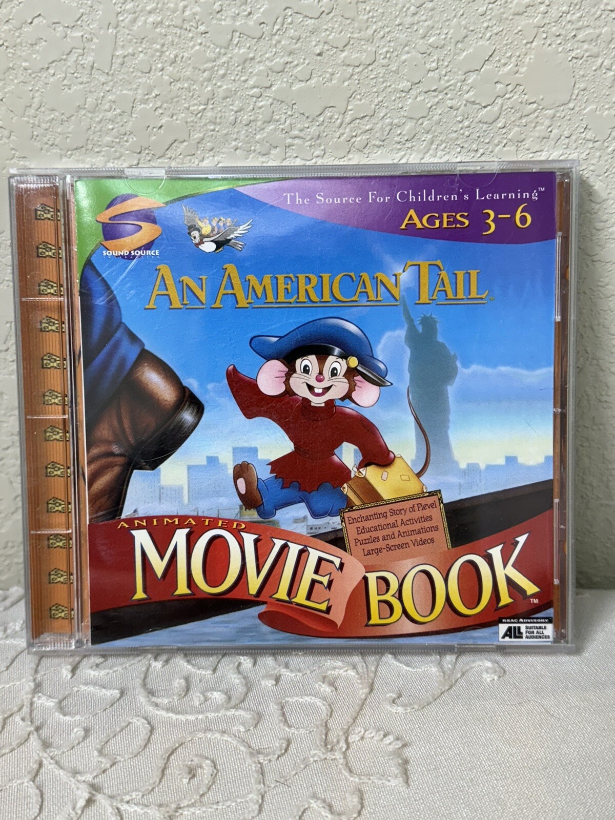 An American Tail Animated Movie Book (PC, 1998) By Sound Source Computer Game