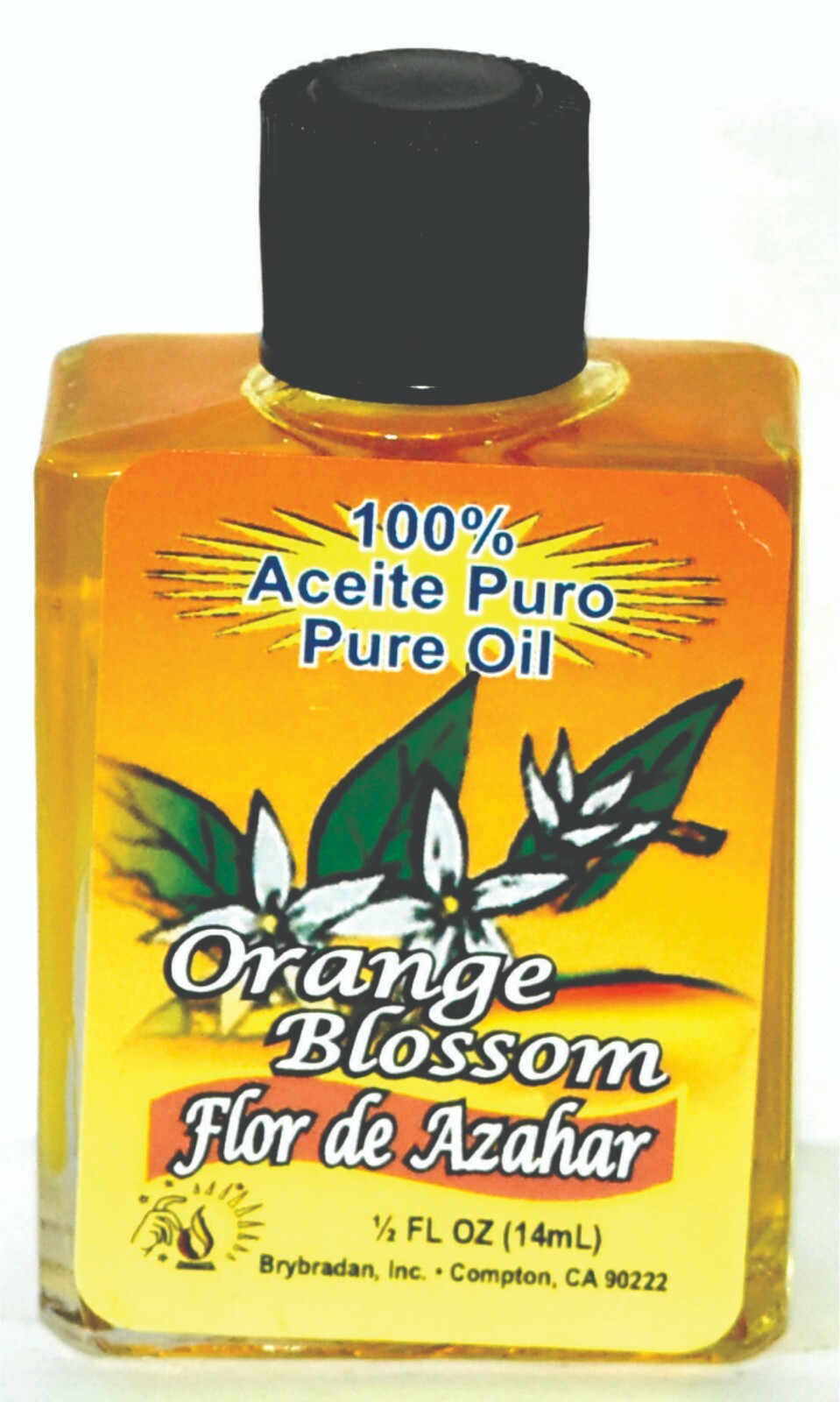 BRYBRADAN ORANGE BLOSSOM PURE OIL - FLOR DE AZAHAR ACEITE PURO 1/2OZ 1 3 6 12 PC