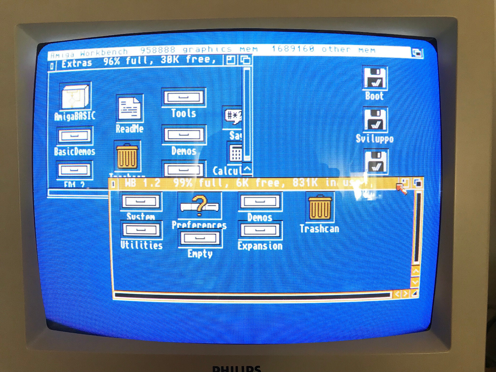Workbench Version 1.2 Amiga, 2 Floppy Disk 3,5
