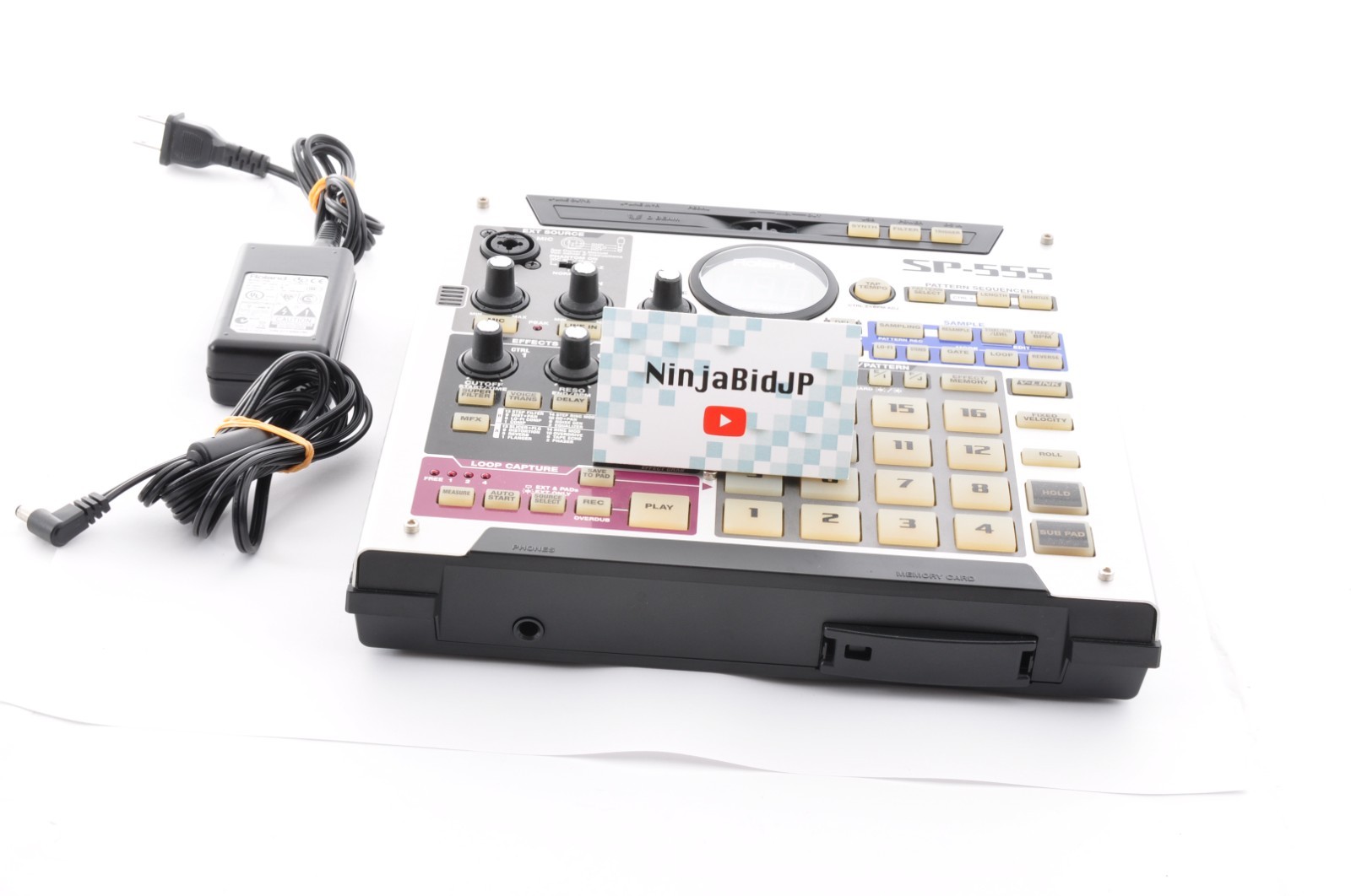 Roland SP-555 Digital DJ Sampler ZX27339 With AC Adapter Workinf In Stock