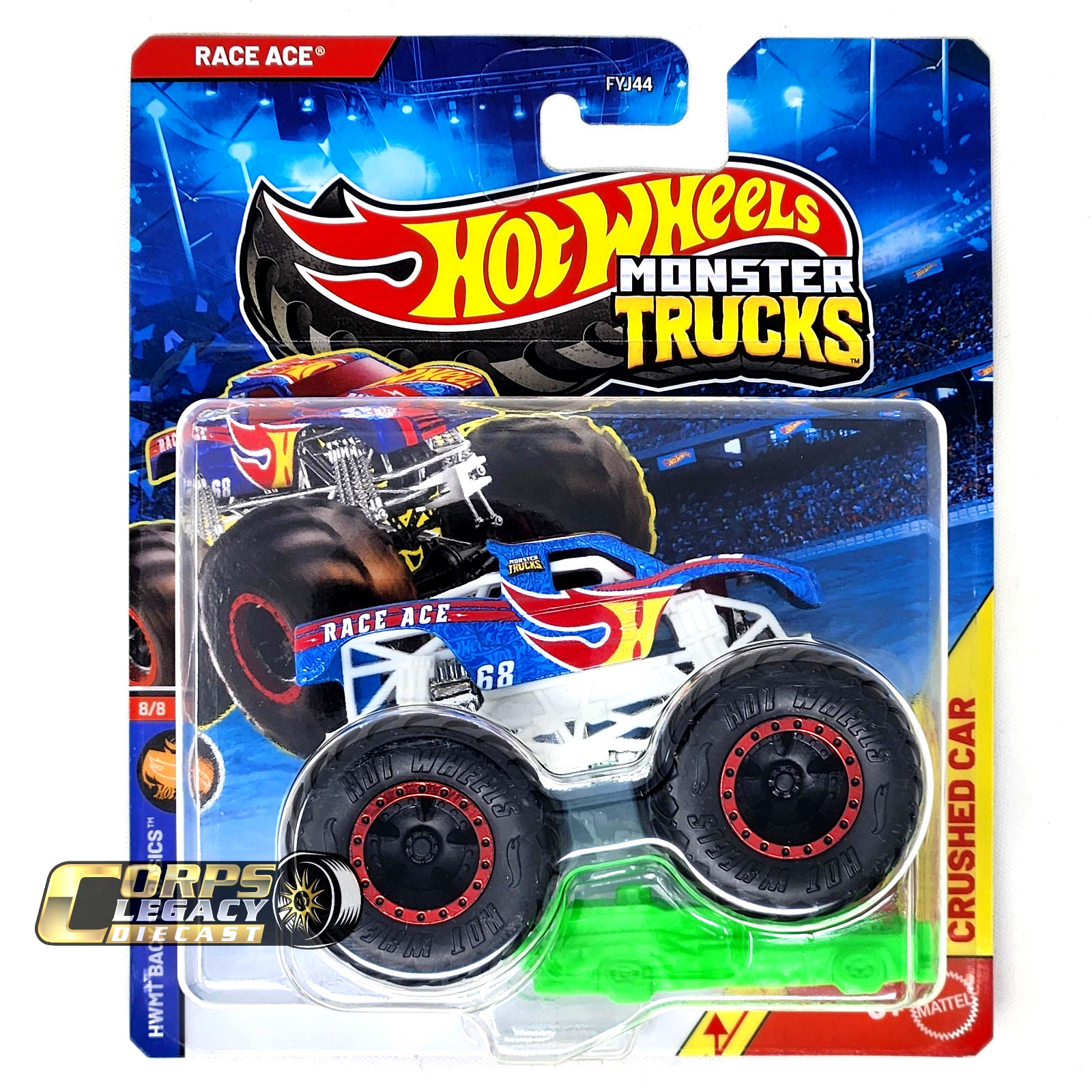 Hot Wheels Monster Trucks Race Ace HWMT Back to Basics 1:64 2026 Mattel NEW