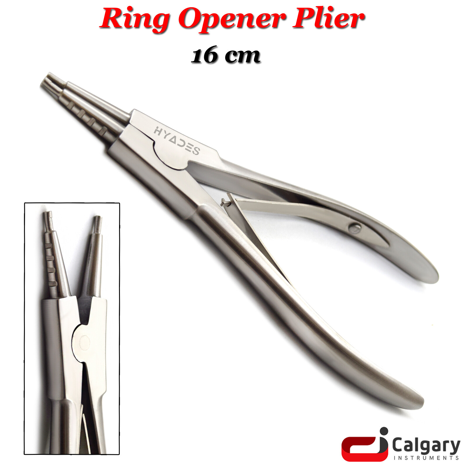 Ring Opener Pliers 16cm Body Piercing Surgical Tools Jeweller Craft Forceps