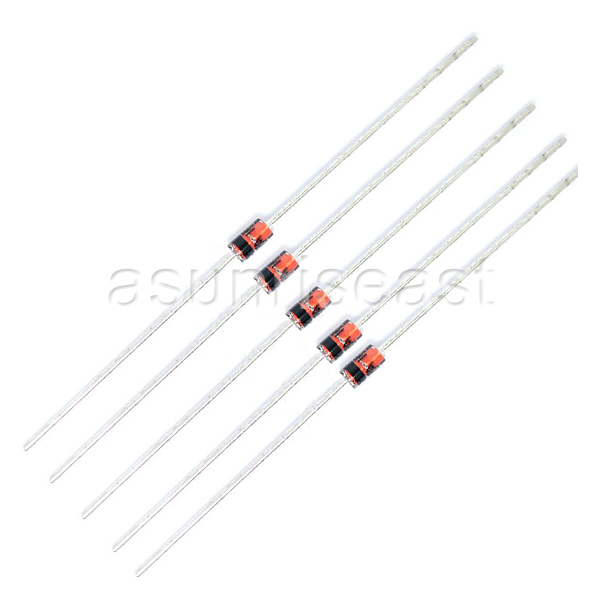 250PCS New Zener Diode 1N4733 1N4733A 1W 5.1V DO-41 Glass Case Wholesale