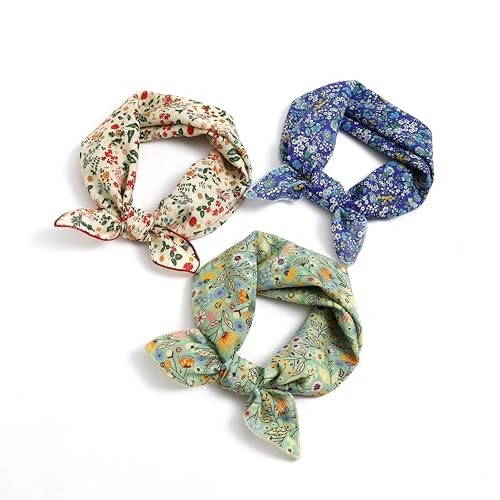 Multicolored 22''x22'' Cotton Bandana for Women and Men Multi-purpose T6