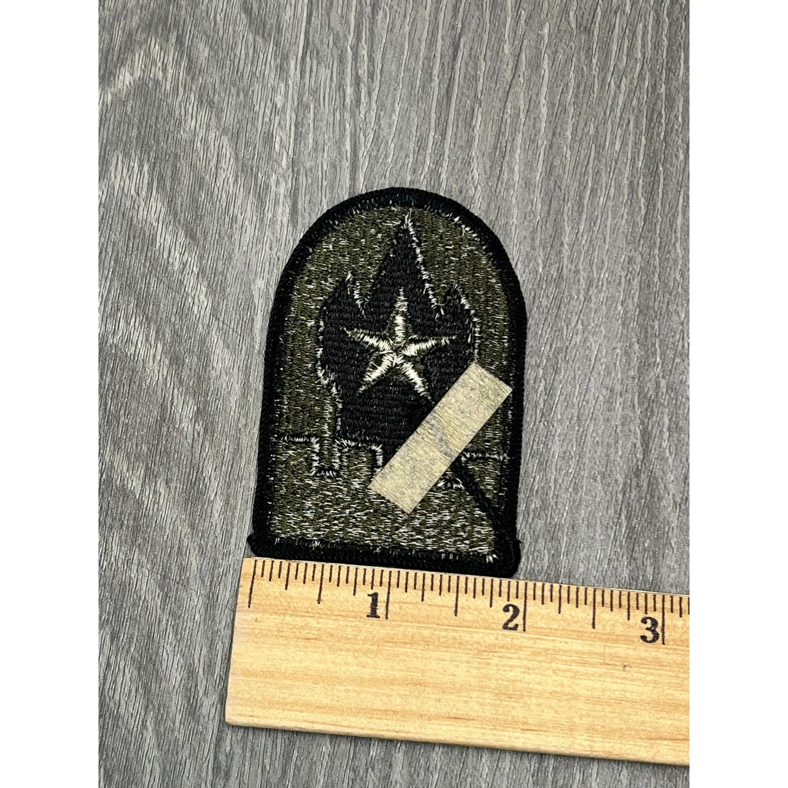 Vtg Military Patch Vietnam Era Army Engineer Command Black Olive Green