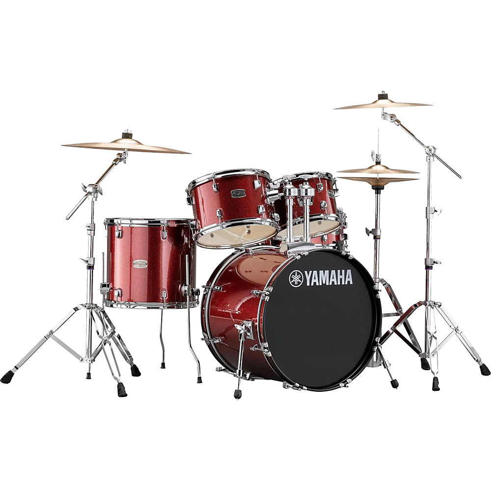 Yamaha Rydeen 5-Piece Shell Pack with 20 in. Bass Drum Burgundy Glitter