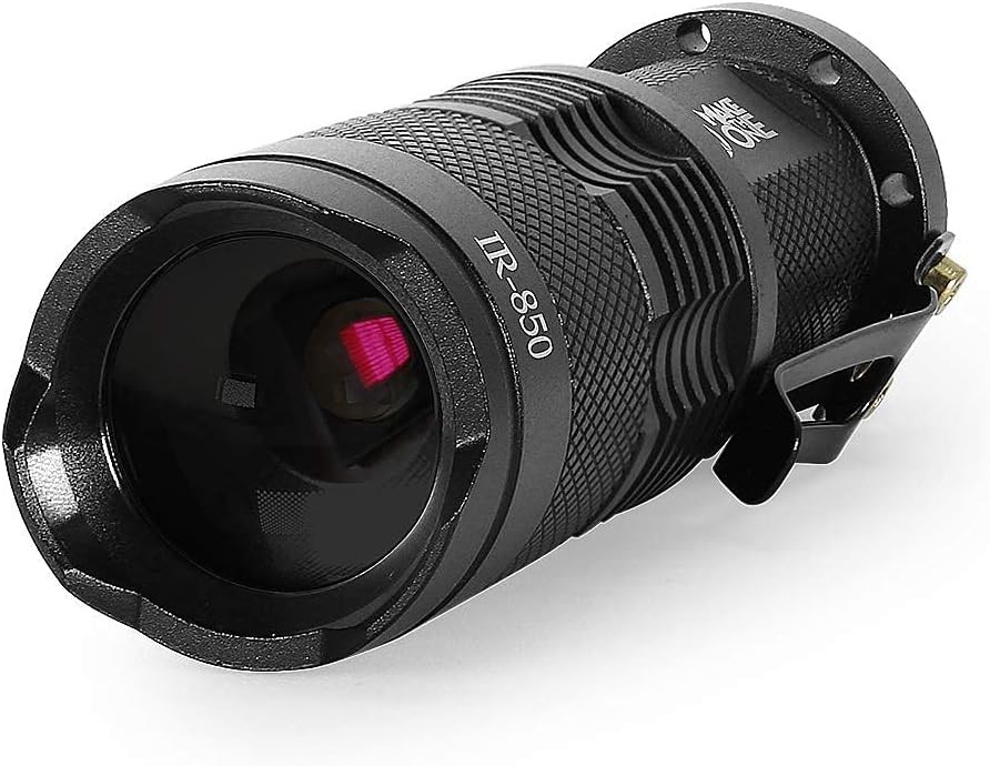 3 Watt 850NM Zoomable Infrared Night Vision Flashlight Ideal for Night Activity
