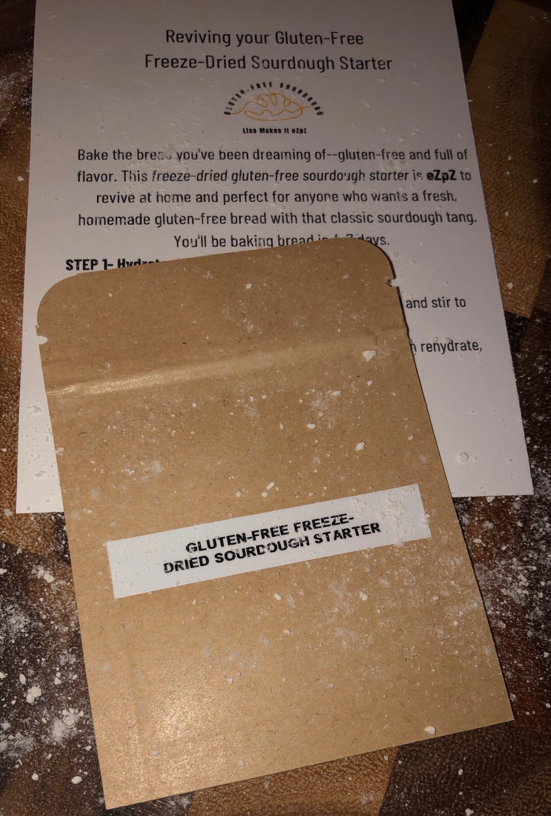Gluten-Free Freeze Dried Sourdough Starter