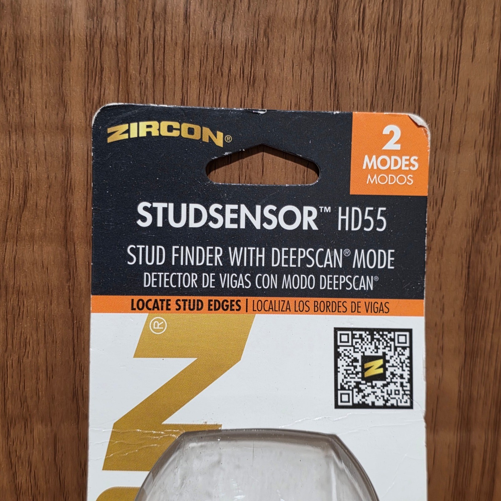 Zircon StudSensor HD55 Stud Finder with DeepScan Mode and WireWarning Yellow