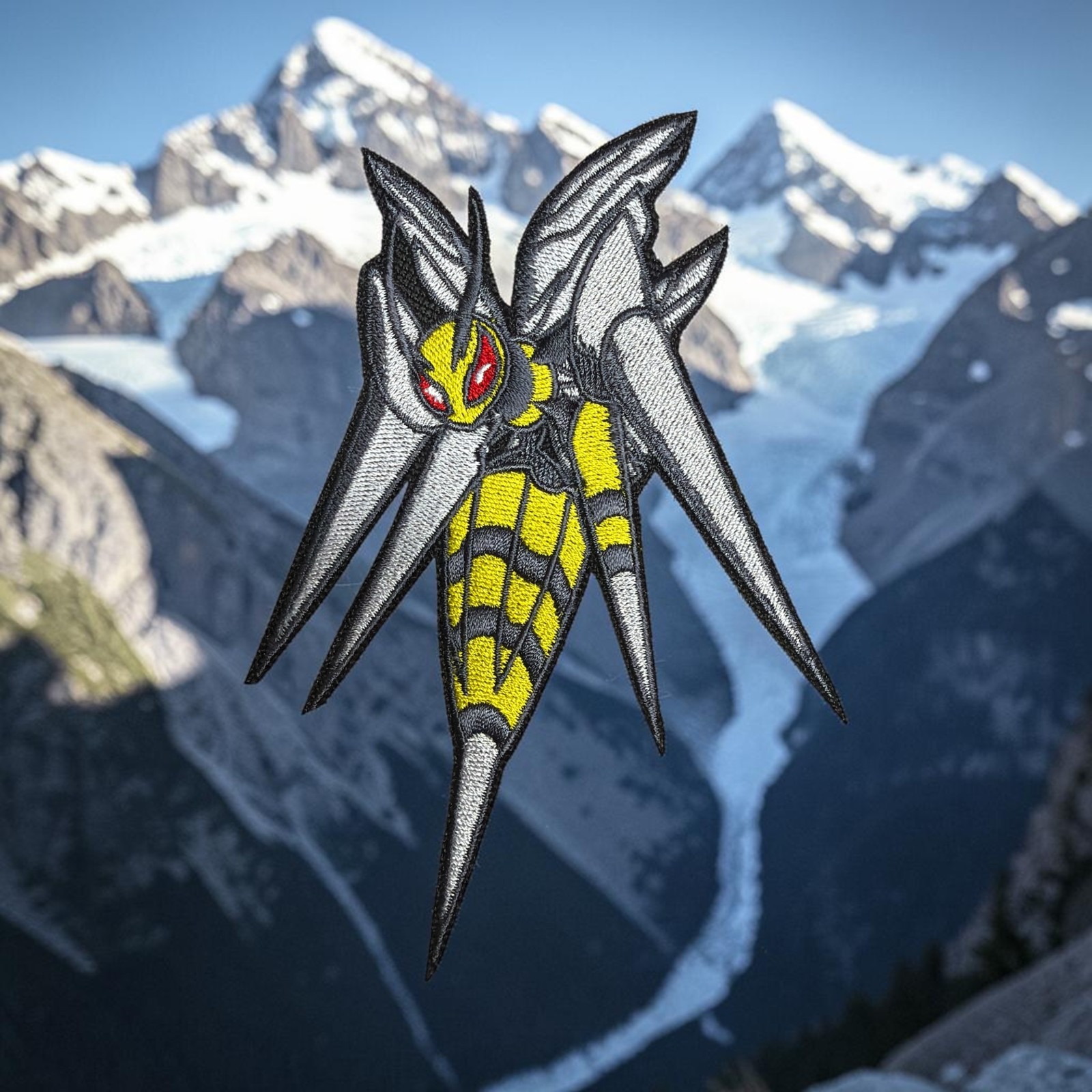 Mega Bee Drill Pokemon Embroidery Patch 5" X 3.54"