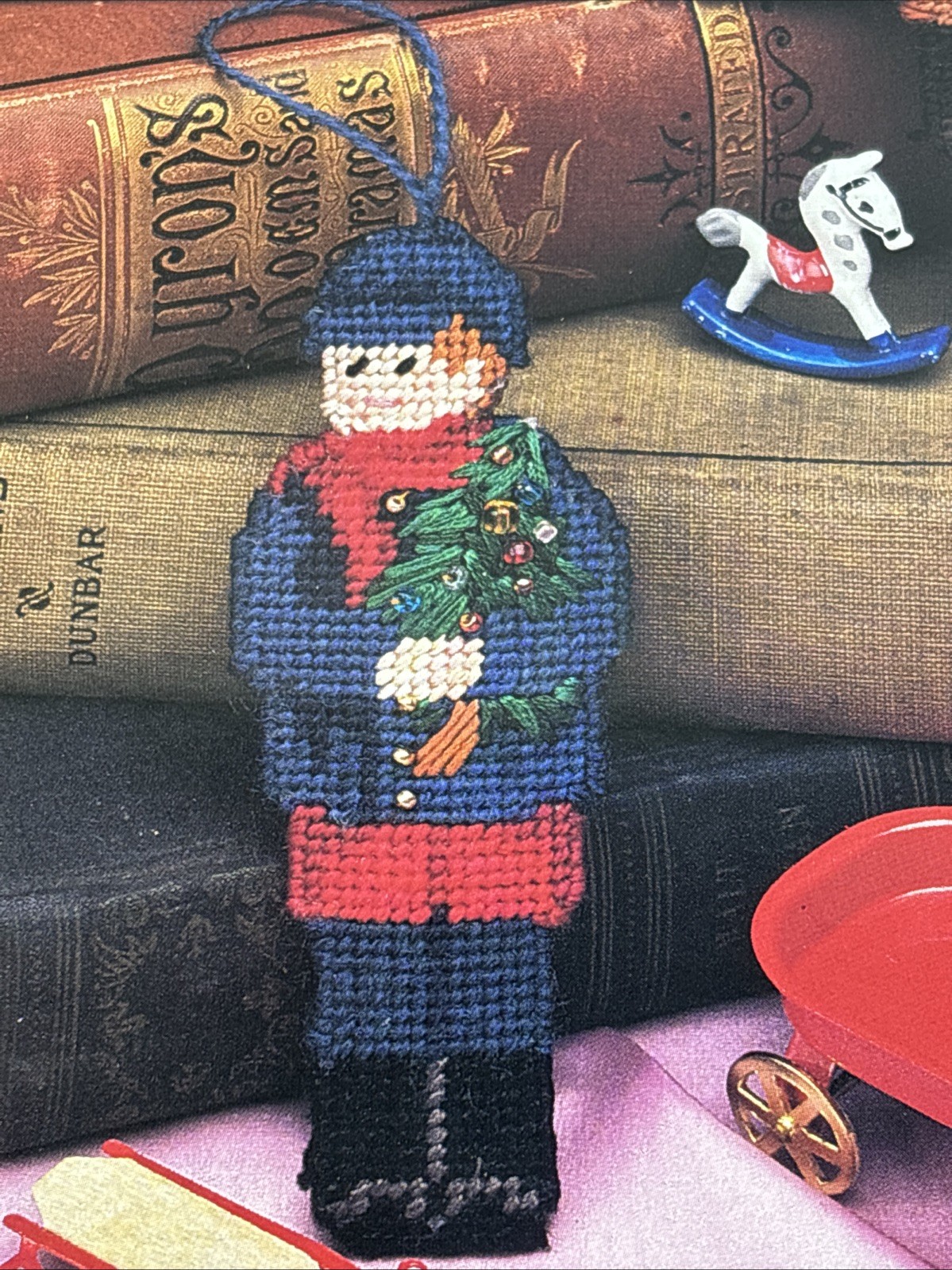 Victorian Boy Ornaments Annie's Attic Plastic Canvas Pattern Page
