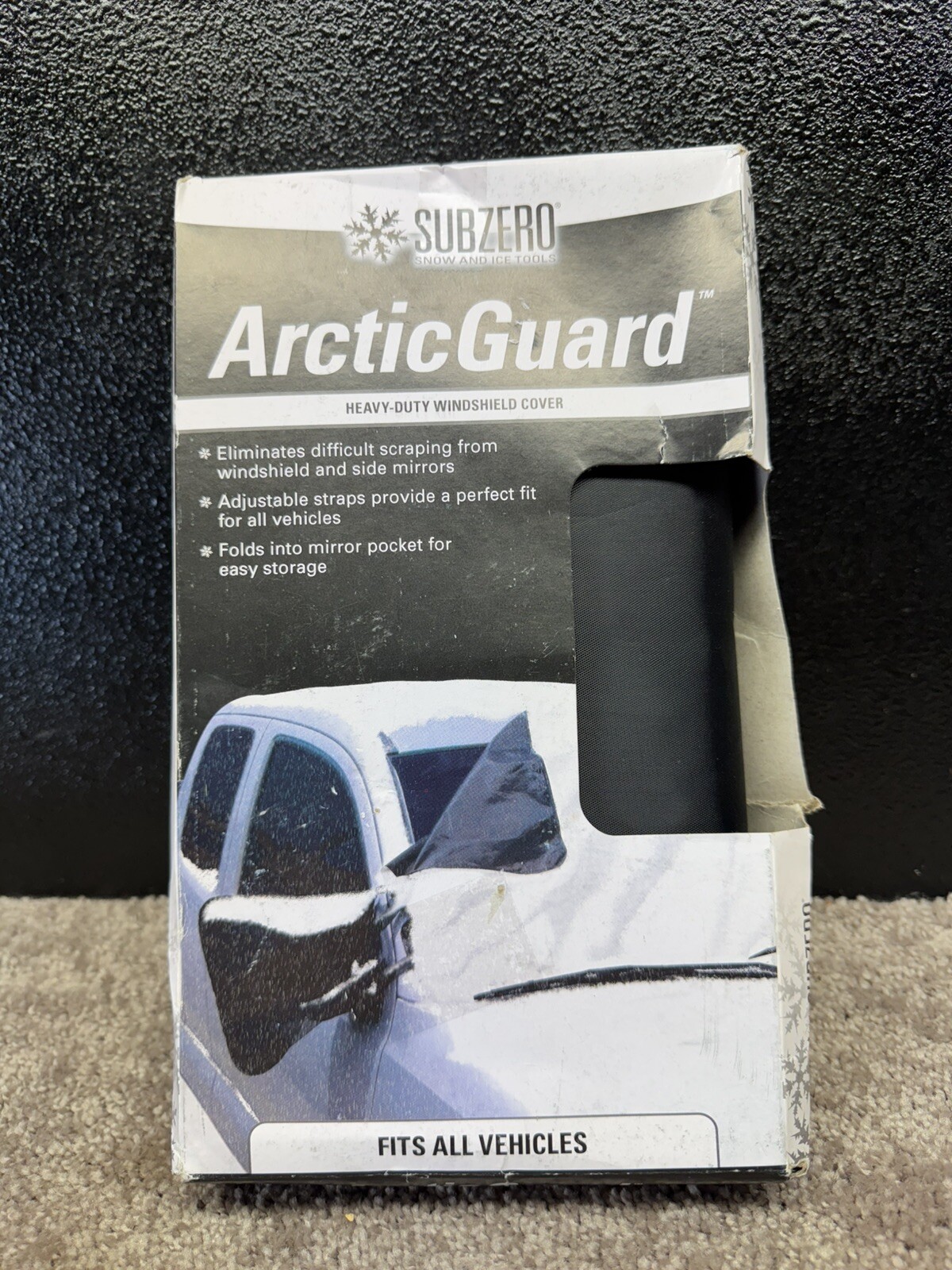 Auto Windshield Cover - Heavy Duty Snow & Ice ArcticGuard - SUBZERO Winter