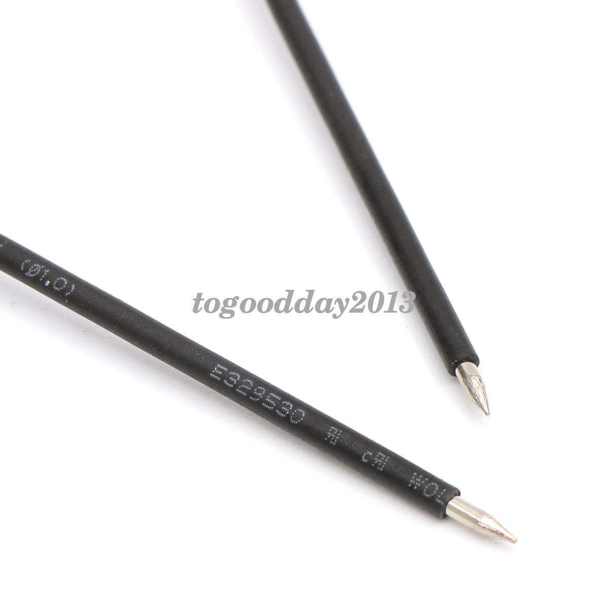 New 2PCS/Set TP88 Rigid Back Probe Pin,2'' Length Black Red