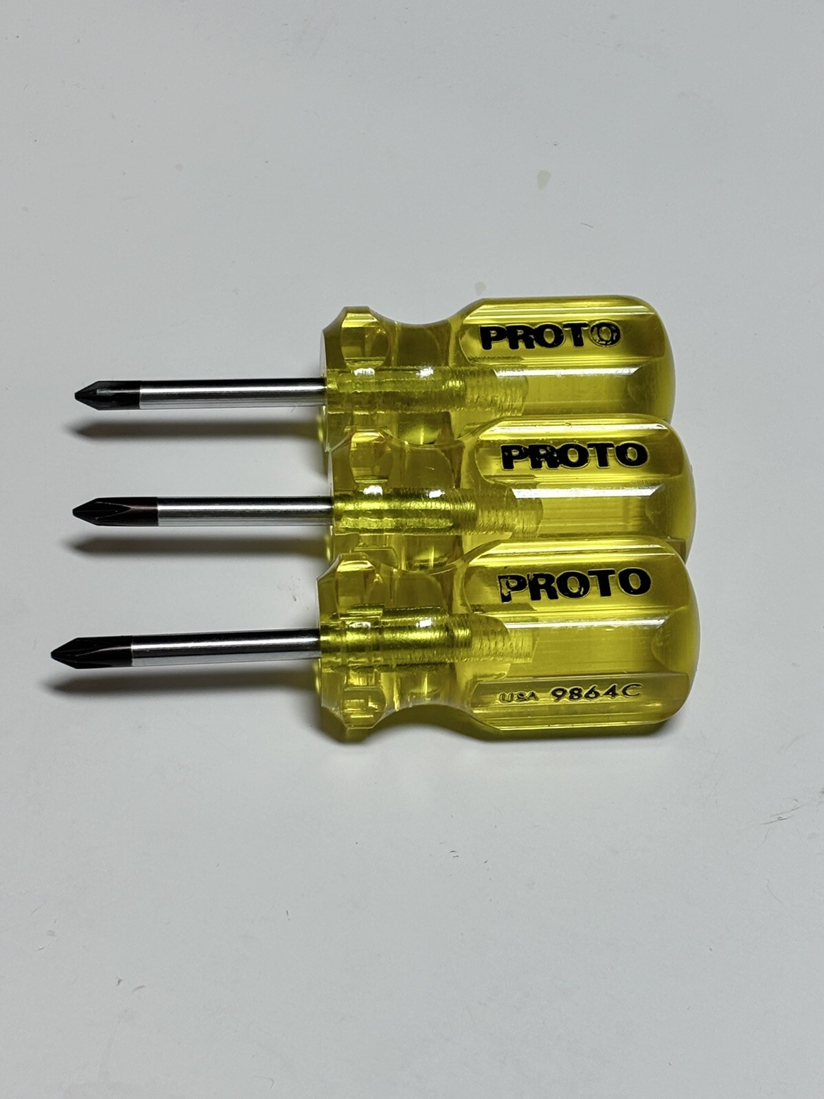 Proto Phillips 9864c 3pc Magnetic Screwdriver 3.75”