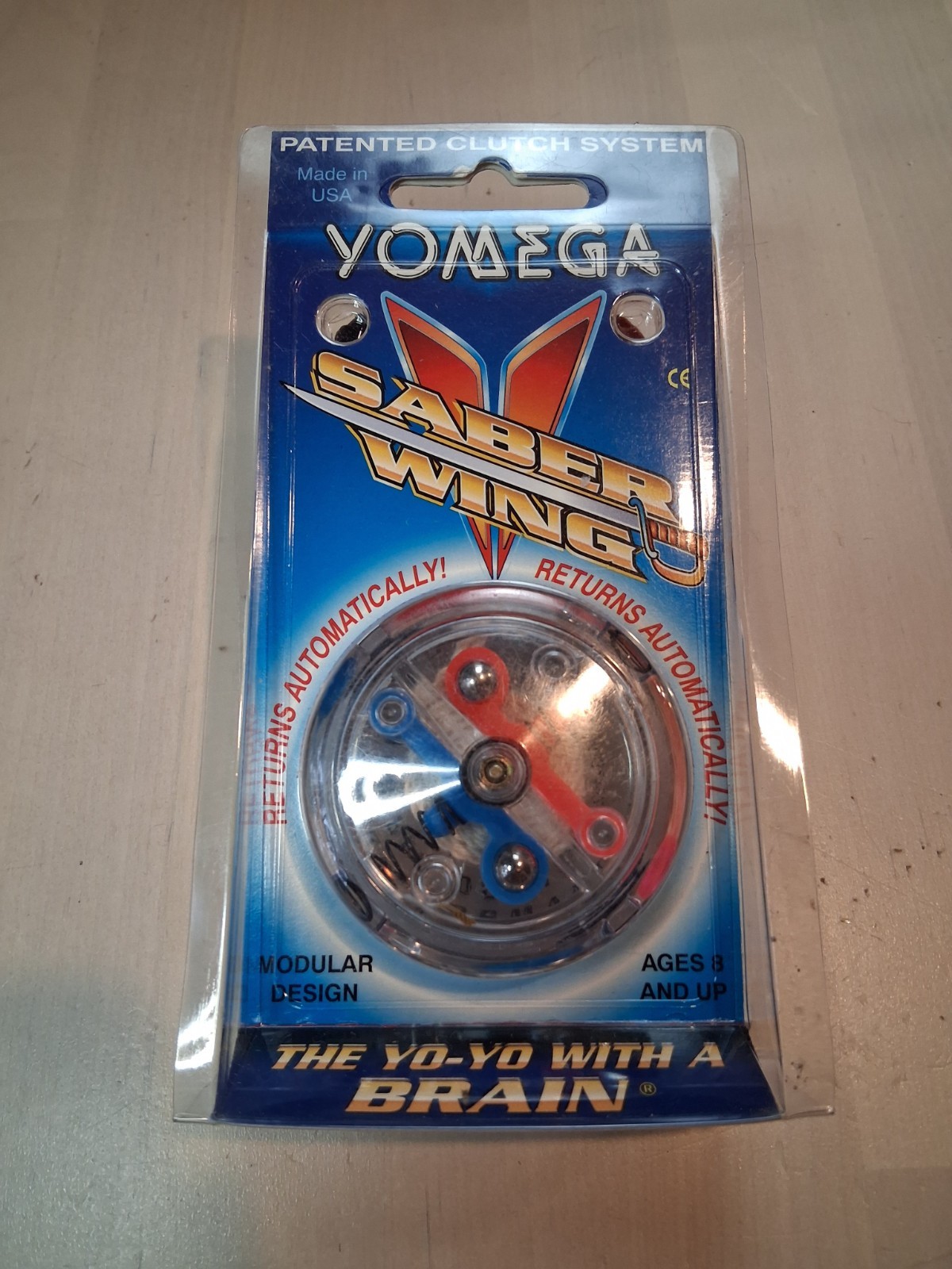 Vintage 1997 Yomega Saber Wing CLEAR Yo-Yo Made In USA NEW