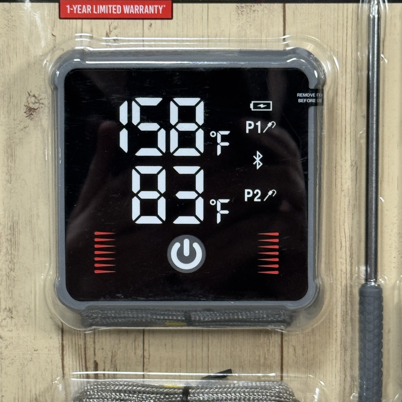 Expert Grill 2-Probe Bluetooth Rechargeable Digital Meat Thermometer Wireless