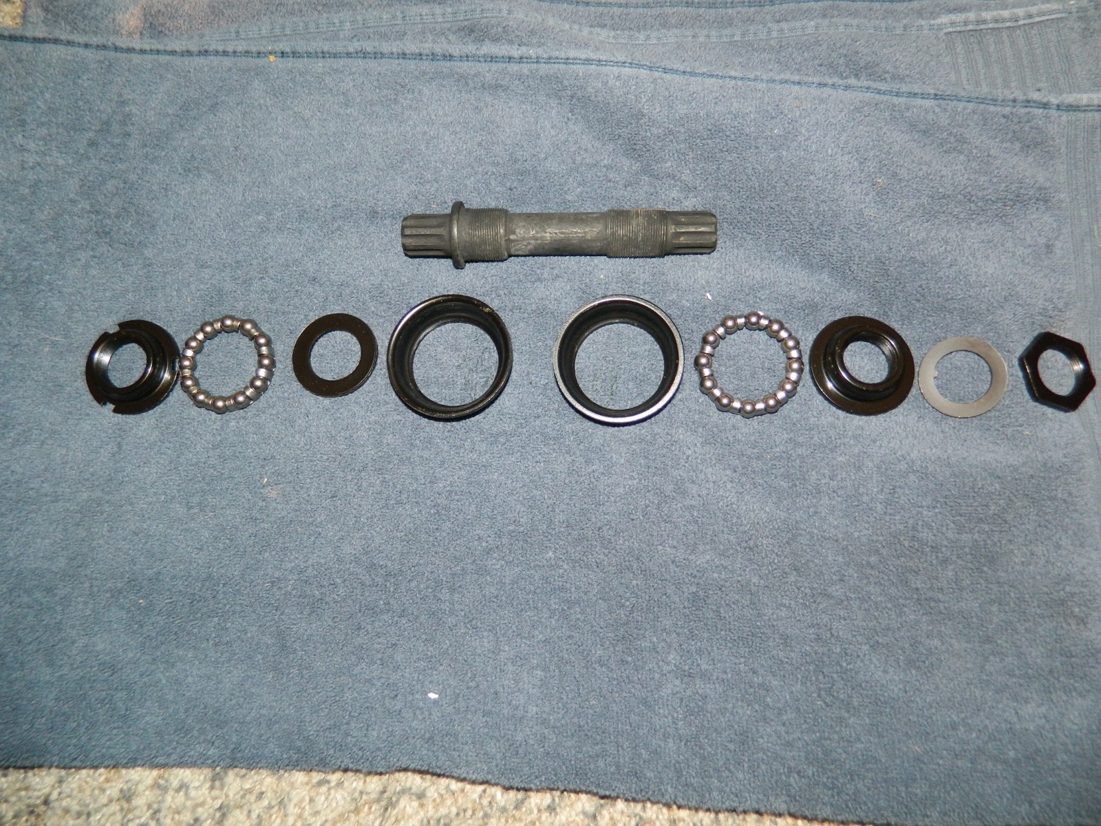 Old School Bmx 8 Spline Loose Ball American B/B and Spindle Steel 140mm