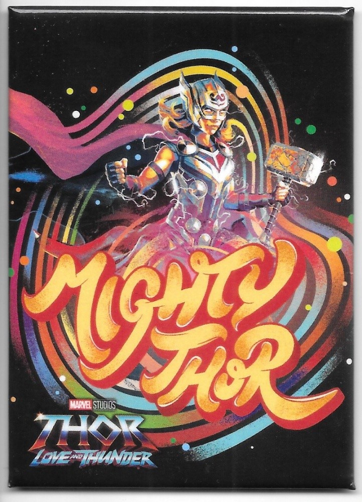 Thor Love and Thunder Movie Mighty Thor Figure Refrigerator Magnet NEW UNUSED