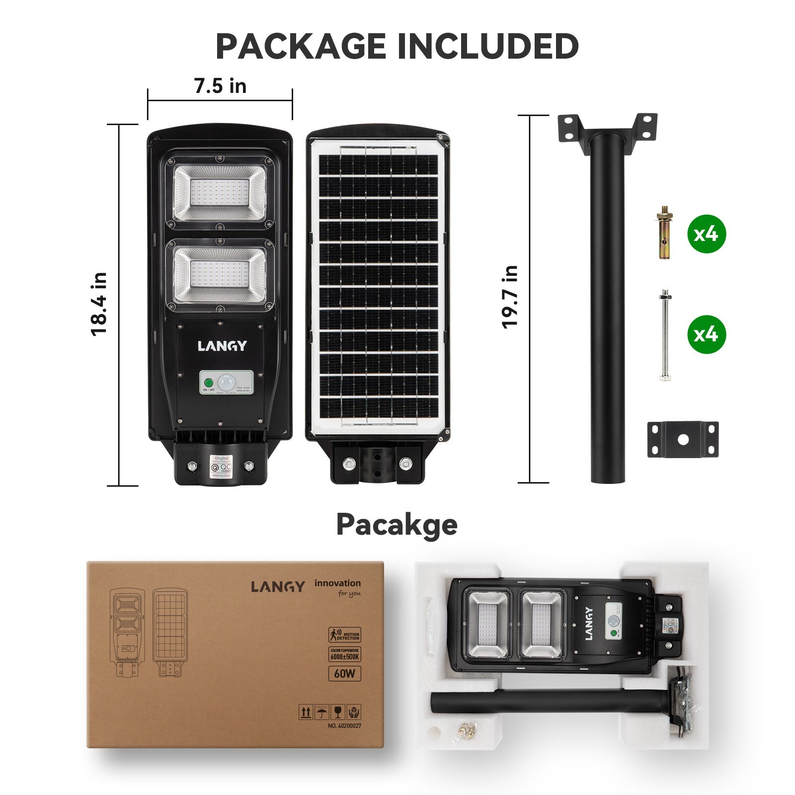 LANGY Solar hog light for hunting ,motion active green Light for Hunting