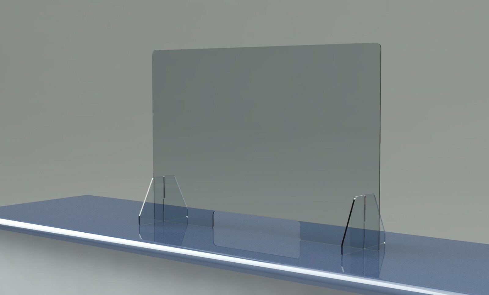 SNEEZE GUARD Large 48" x 30" Acrylic SHIELD for Cashier CHECKOUT COUNTER Desk