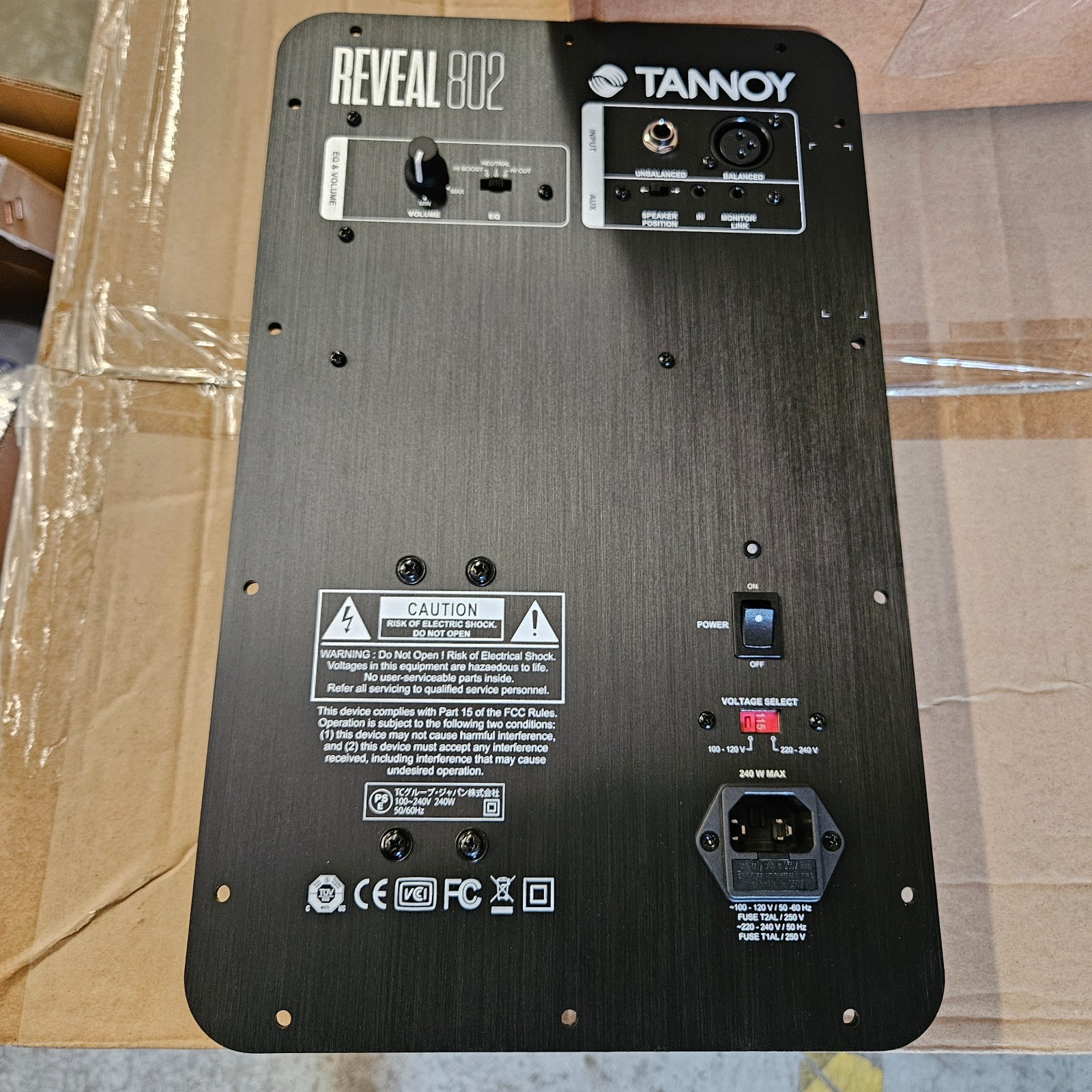 Tannoy Reveal 802 8-inch Powered Studio Monitor PLATE AMPLIFIER ONLY