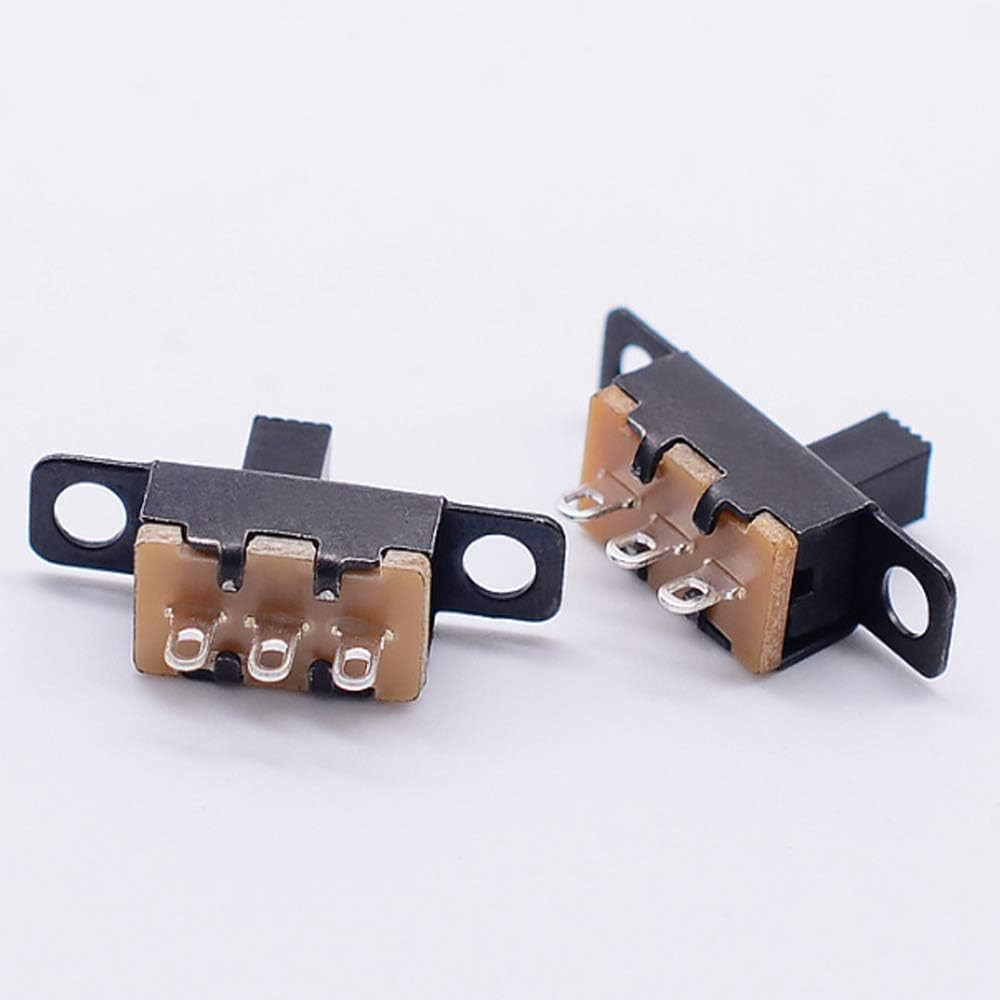 150Pcs Slide Switch 3 Pin 2 Position 0.5A 50V DC, Mini Panel Slide Switch SPDT O