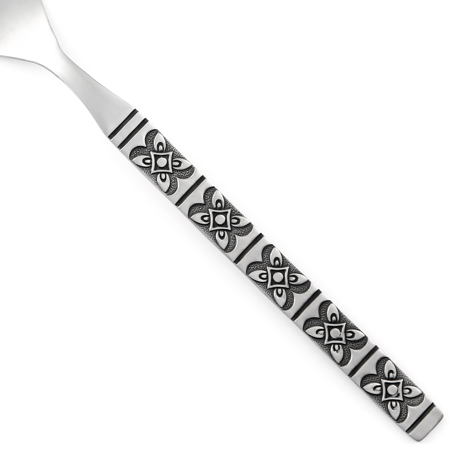 Ekco Eterna MONTALO Stainless Steel Black Accent Silverware CHOICE Flatware