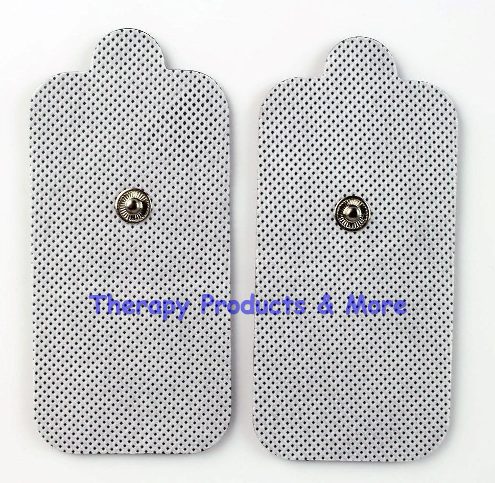 XL Replacement Electrode Pads (4) Rectangular PALM & ECHO Massager Compatible