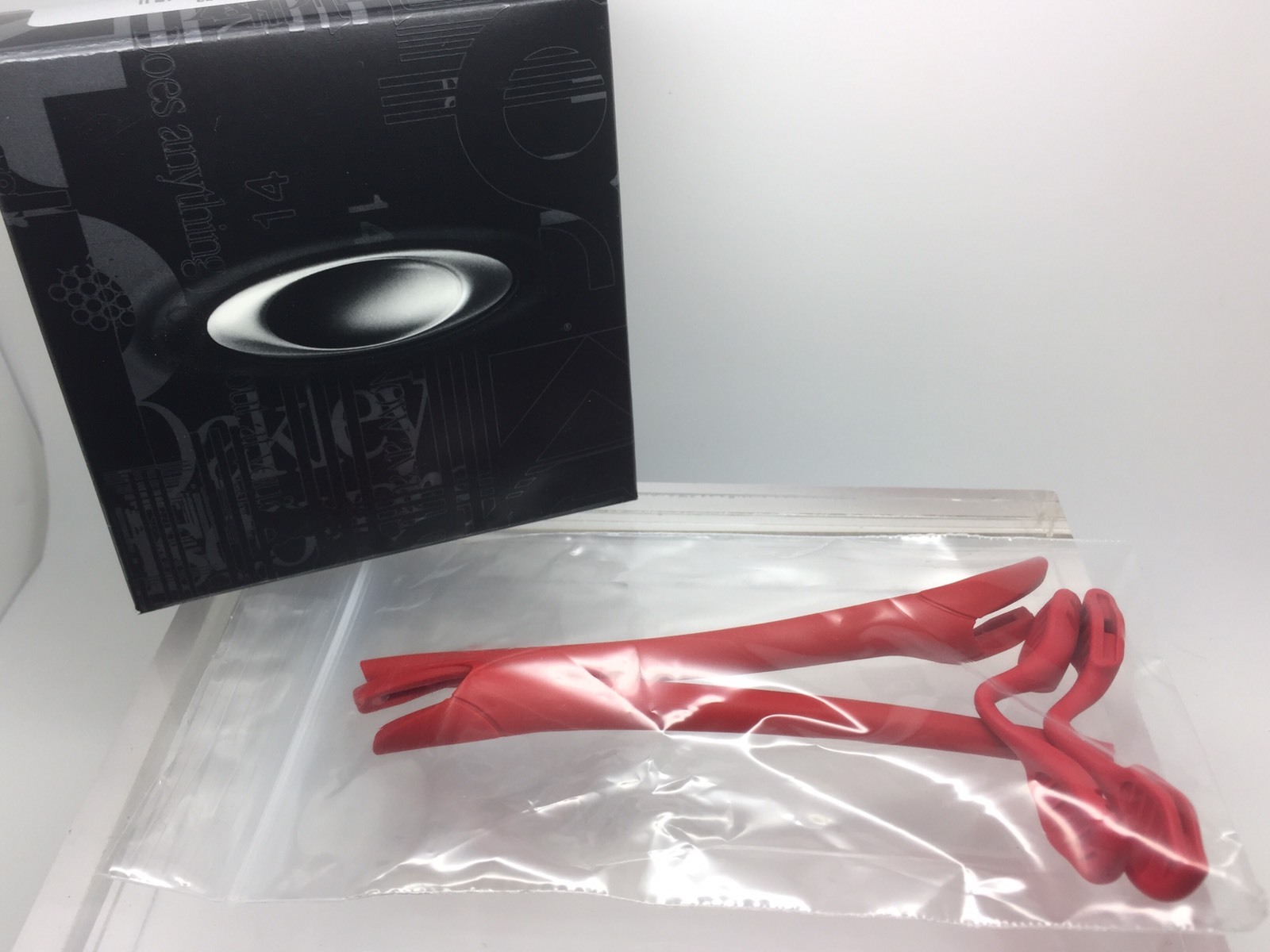 AUTHENTIC OAKLEY RADAR EV EVOLUTION REDLINE EAR SOCKS NOSE PADS Temple Tips Red