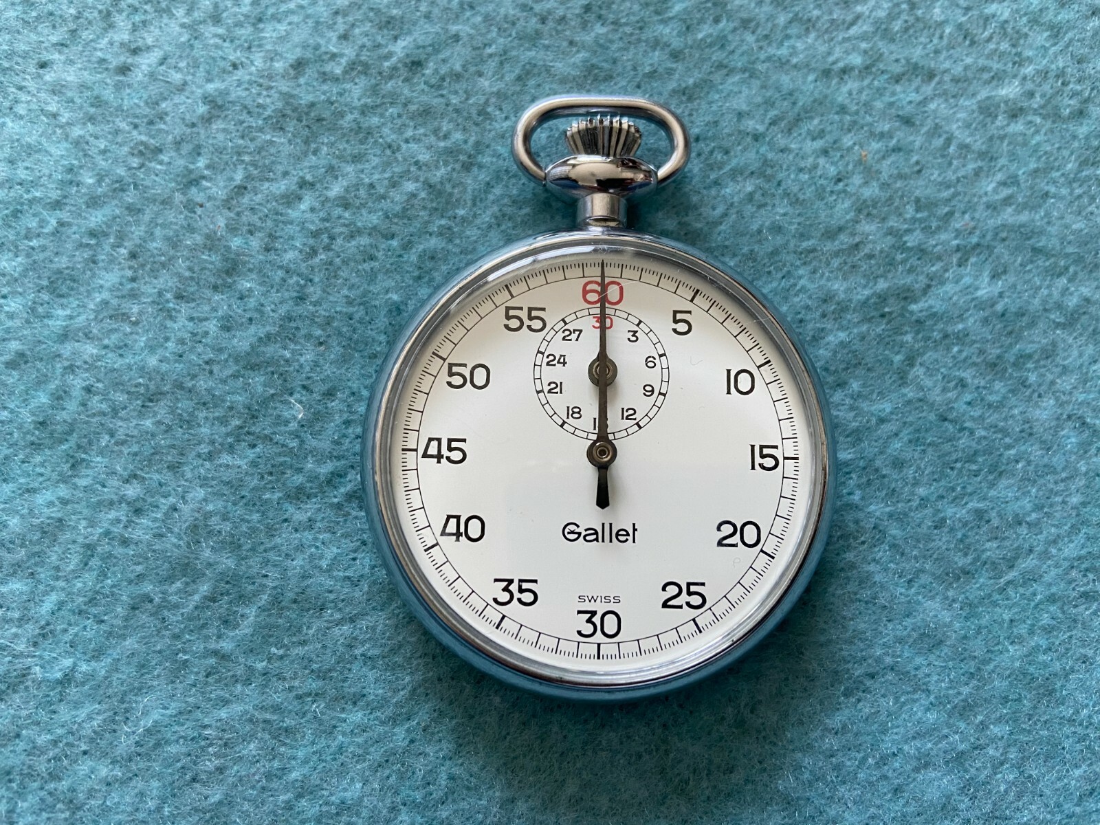 Swiss Made Gallet Vintage Mechanical Wind Up Stopwatch