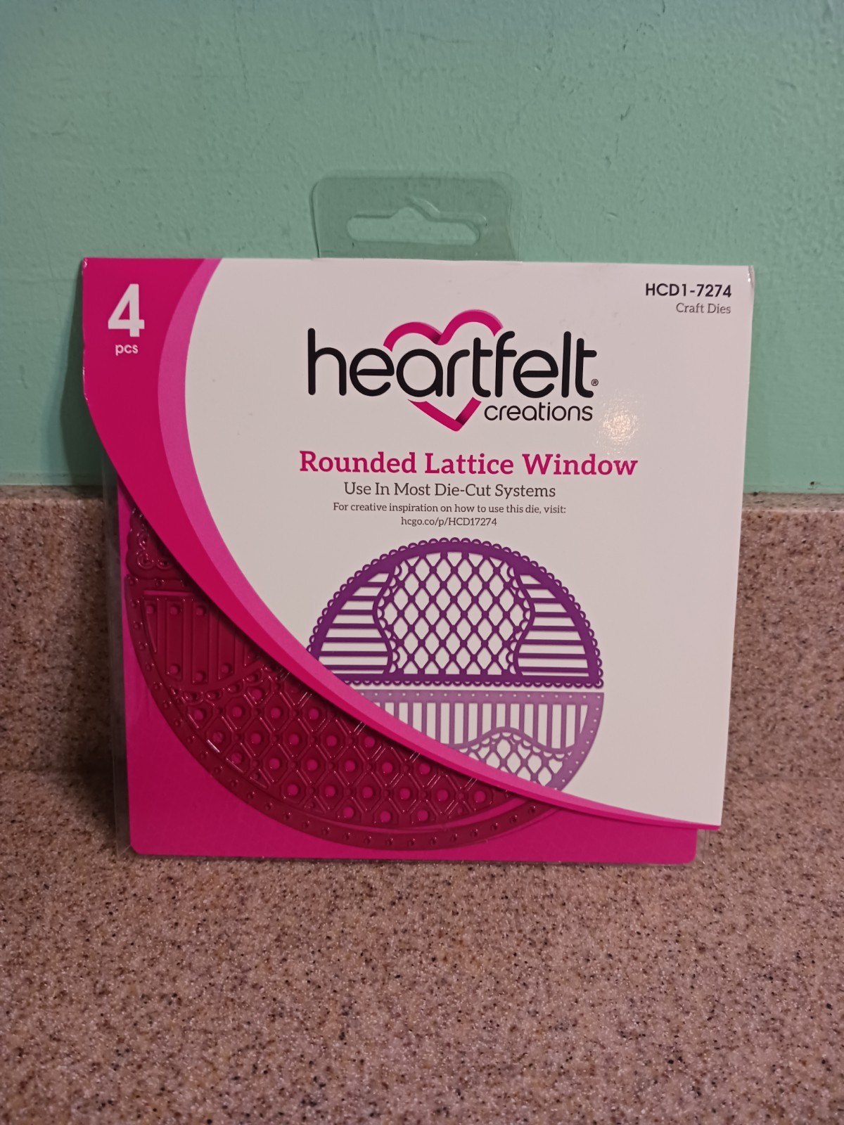 Heartfelt Creations Rounded Lattice Window HCD1-7274 Paper Crafting, New