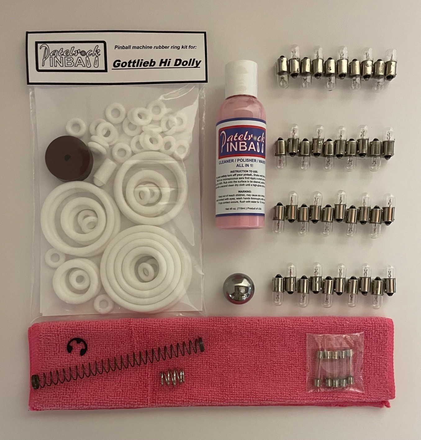 1965 Gottlieb Hi Dolly Pinball Machine Maintenance Tune Up kit