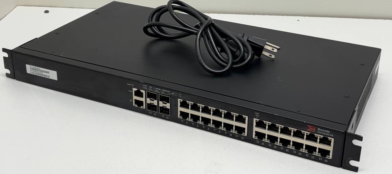 Brocade ICX 6430-24 Switch 24x Gigabit ports, 4x SFP Ports ICX 6430-24