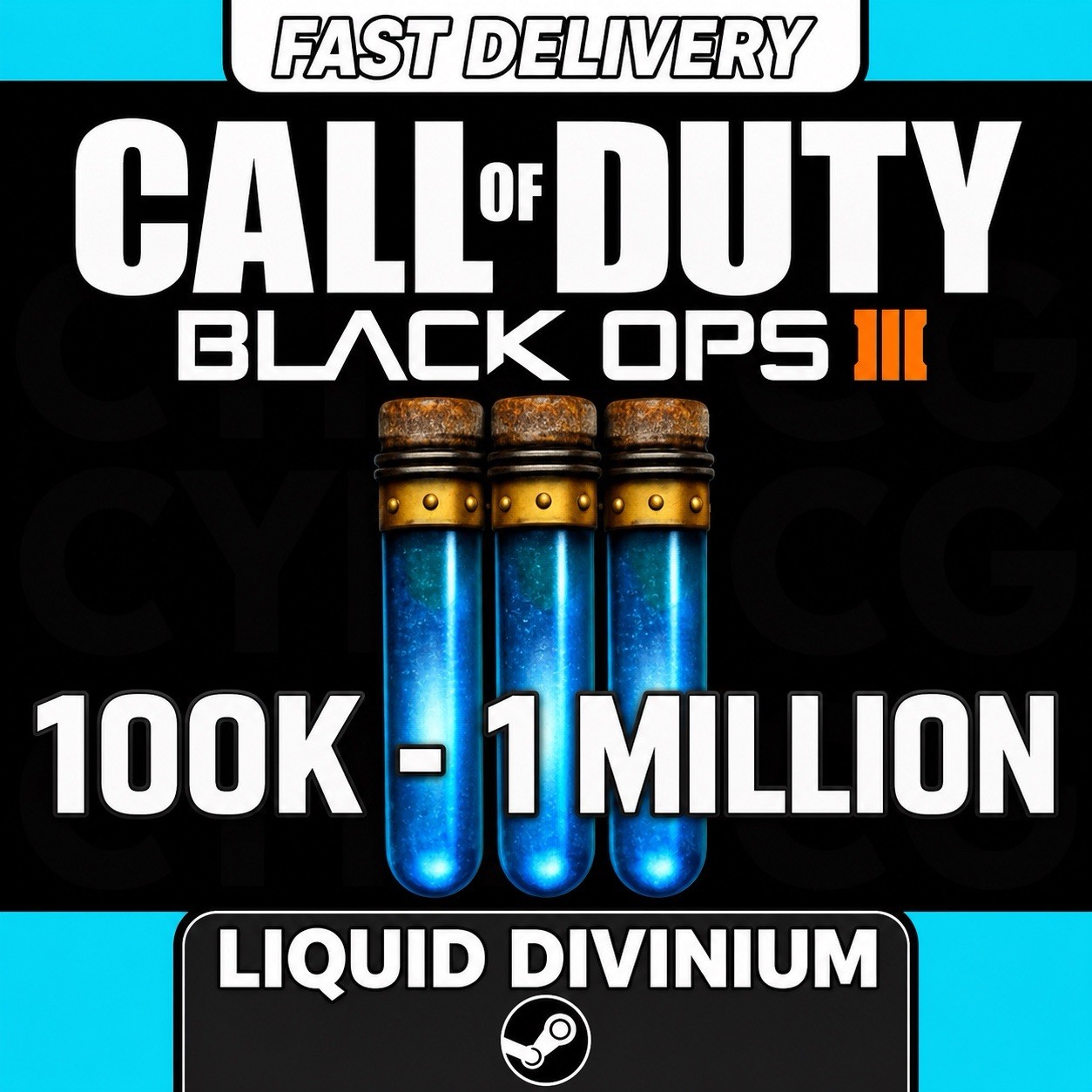 100k liquid divinium black ops 3 STEAM ONLY [SUPER FAST AND EASY]